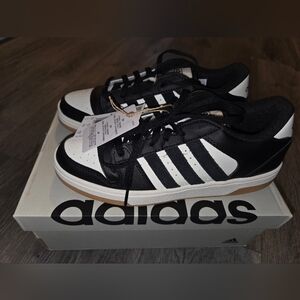 NIB, Adidas Black and White Break Start J Sneakers, Mens Size 7